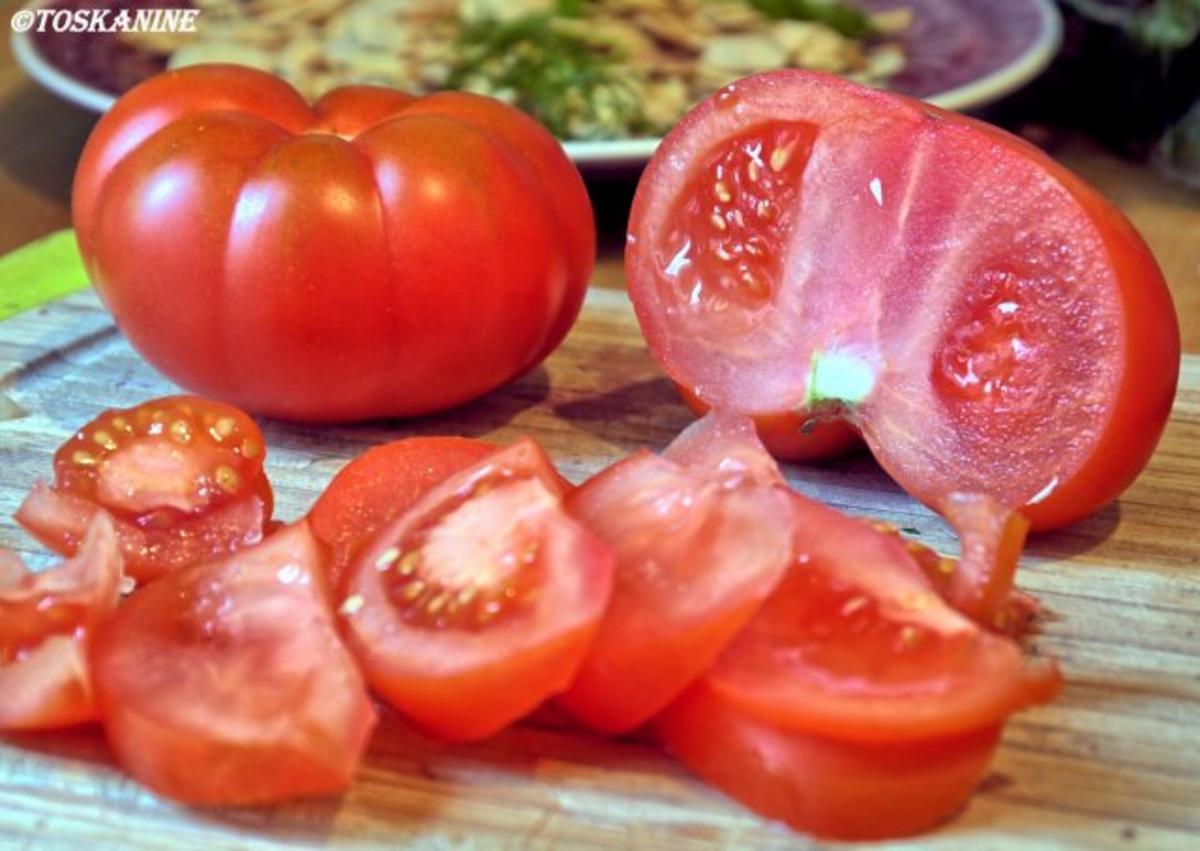 Skrei unter Apfel-Fenchel-Haube mit Gremolata-Tomaten - Rezept - Bild Nr. 4