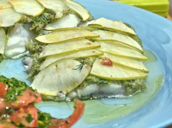 Skrei unter Apfel-Fenchel-Haube mit Gremolata-Tomaten - Rezept - Bild Nr. 13