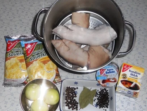 "Oma - Friede`s"- Ostpr. - Sahne - Sauerkohl mit Spitzbeinen (Rzpt. um 1900) - Rezept - Bild Nr. 6