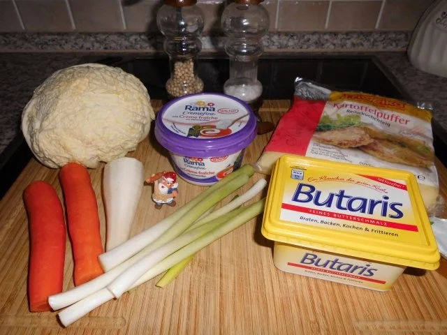 Rahmgemüse auf Bambes (Kartoffelpuffer)>> - Rezept - Bild Nr. 2