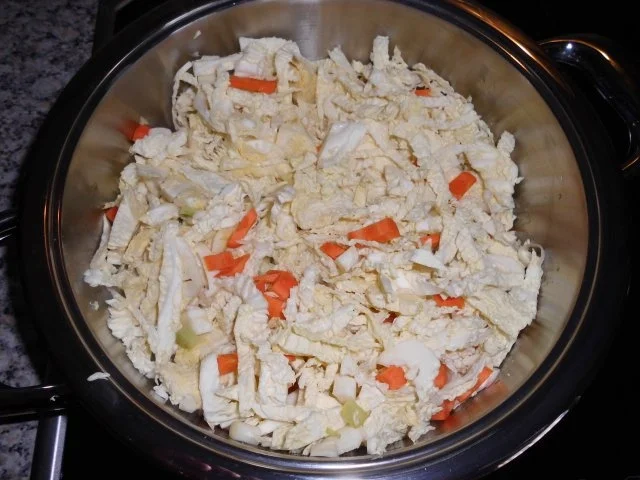 Rahmgemüse auf Bambes (Kartoffelpuffer)>> - Rezept - Bild Nr. 3