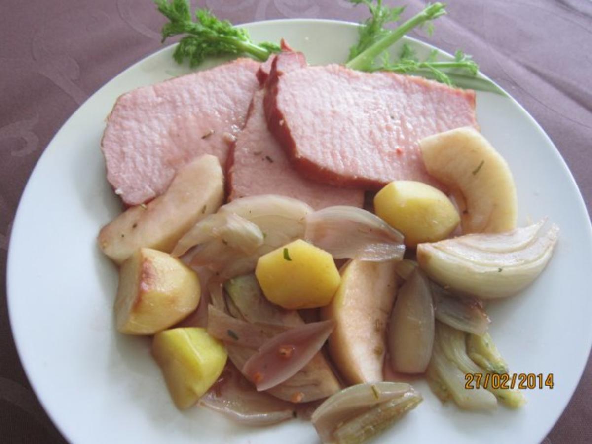 Bilder für Kasseler im Gemüsebett - Rezept