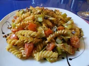 Vegetarisch: Harissa-Nudelpfanne - Rezept