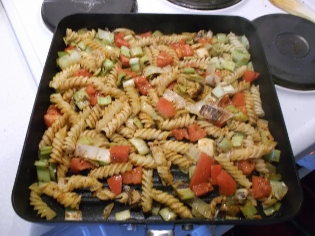 Vegetarisch: Harissa-Nudelpfanne - Rezept - Bild Nr. 7