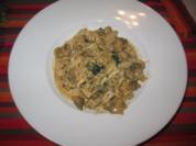 Putengeschnetzteltes in feiner  Sahnesauce - Rezept