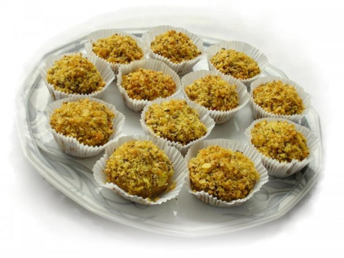 Quinoa-Hackfleisch-Muffins mit Cornflakes-Streusel - Rezept - Bild Nr. 2