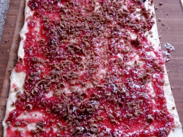 Blätterteig: Kirsch-Kokos-Schnecken mit Schokolade - Rezept - Bild Nr. 8