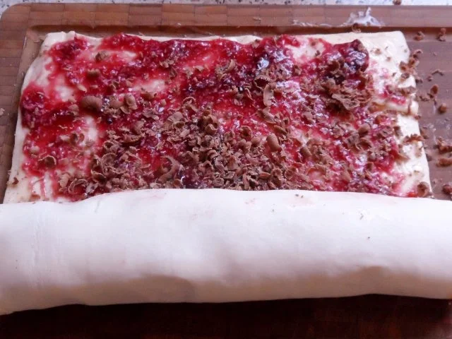 Blätterteig: Kirsch-Kokos-Schnecken mit Schokolade - Rezept - Bild Nr. 10