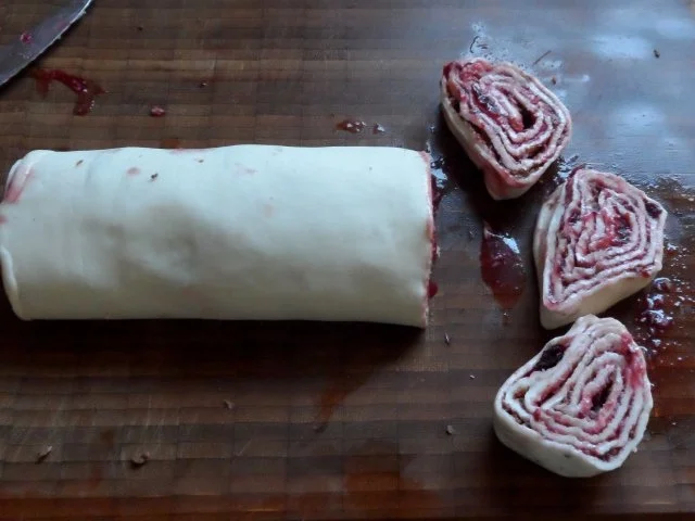 Blätterteig: Kirsch-Kokos-Schnecken mit Schokolade - Rezept - Bild Nr. 12