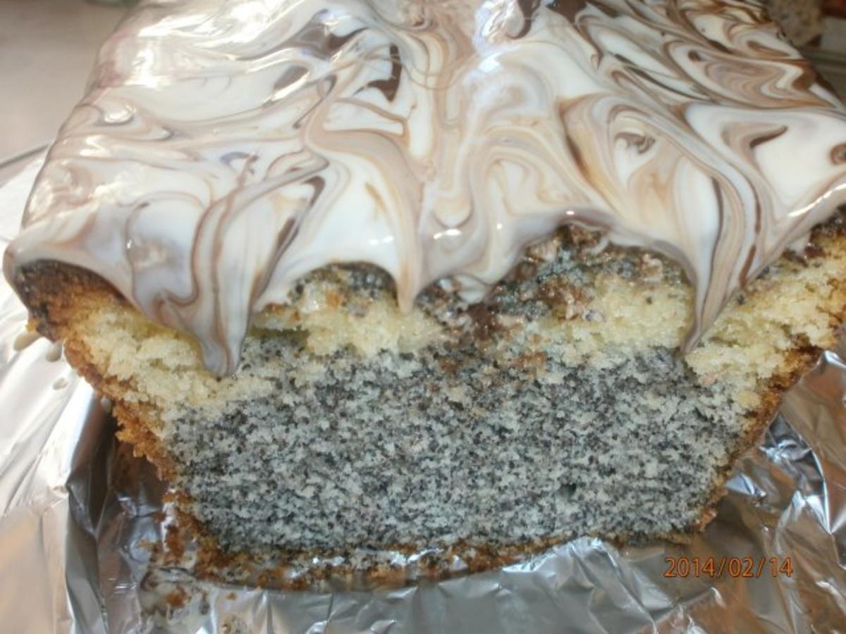 Mohn-Marmorkuchen - Rezept