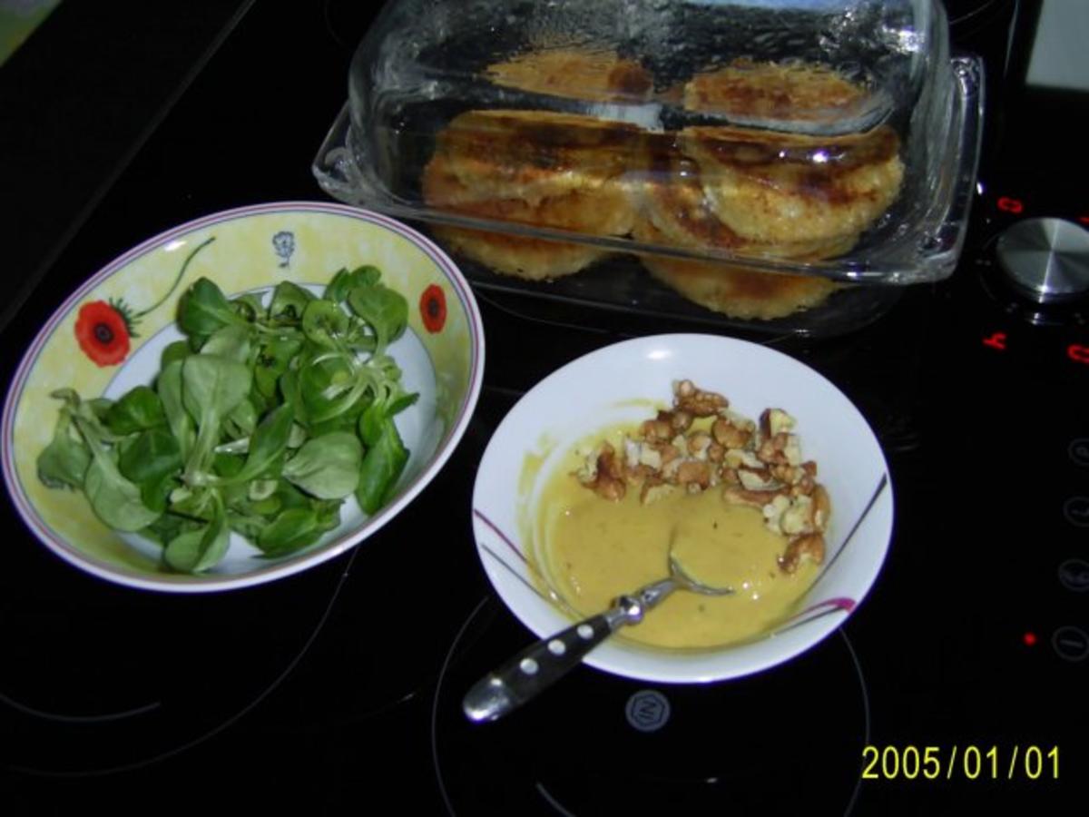 Ohne Fleisch: Gemüse-Schnitzel mit Tomatensauce und frischen Feldsalat...... - Rezept - Bild Nr. 18