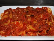 Muschelnudeln mit drei-Käse-Füllung unter Tomatenhaube - Rezept