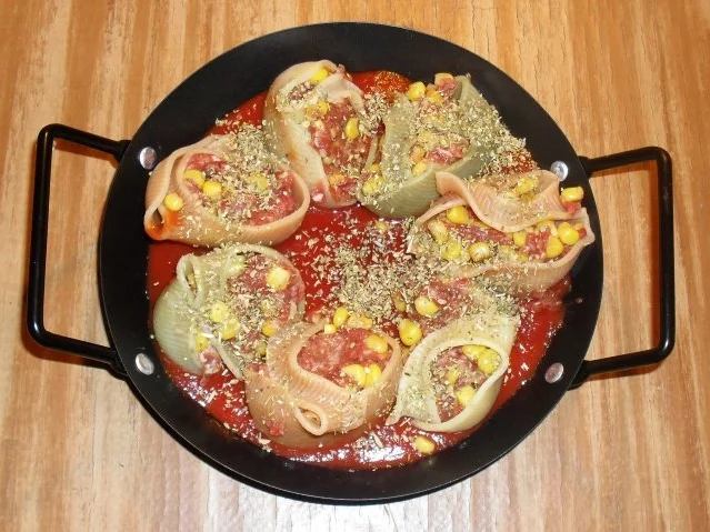 Rezept: Muschelpasta - Gratin Bild Nr. 3 Muschelpasta - Gratin - Rezept - Bild Nr. 3