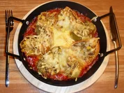 Muschelpasta - Gratin - Rezept
