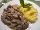 Leber "Südtiroler Art" mit Polenta - Rezept