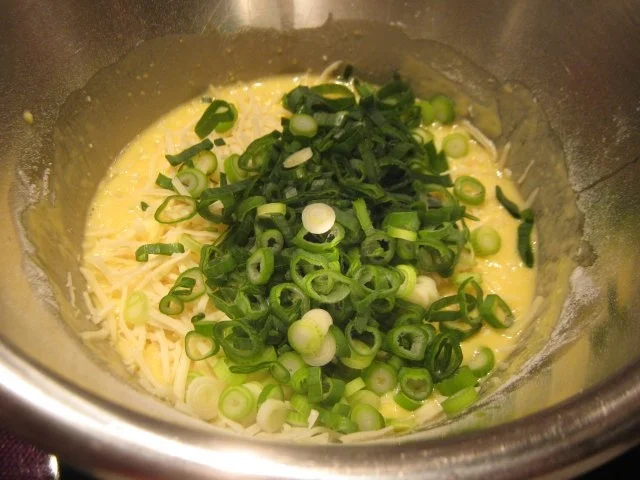 Käse-Lauch-Pfannkuchen - Rezept - Bild Nr. 3