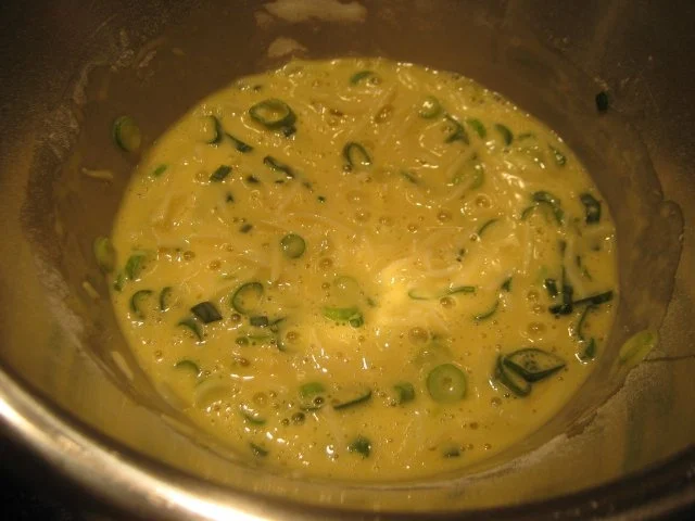 Käse-Lauch-Pfannkuchen - Rezept - Bild Nr. 4