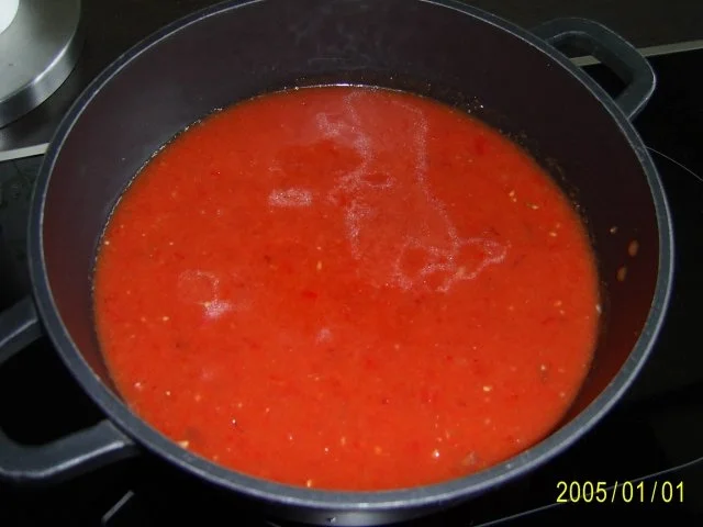 Ohne Fleisch: Gazpacho & Quarknockerln..... - Rezept - Bild Nr. 10