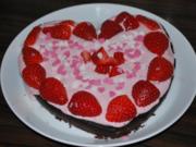 Annis Valentins-Schokoladen-Erdbeer-Mascarpone-Herz - Rezept