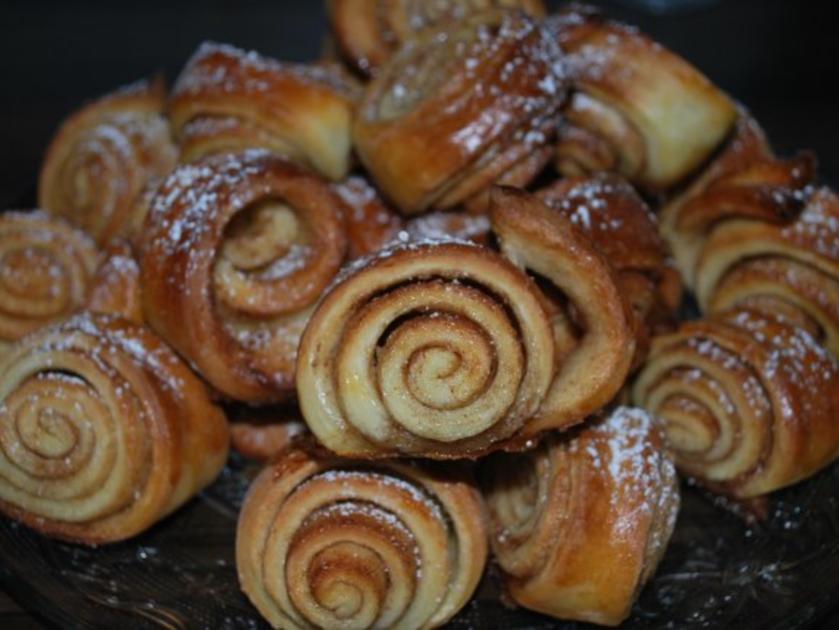 Zimtschnecken mit Mehl und Trockenhefe Rezept mit Bild kochbar.de