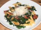 Grünkohl-Chorizo-Nudeln - Rezept