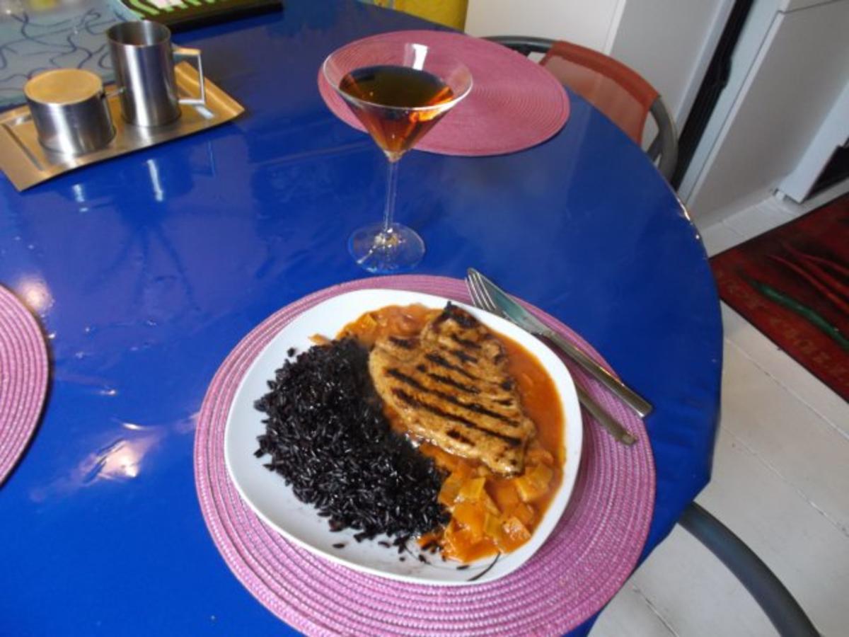 Geflügel: Pikantes Schnitzel mit schwarzen thailändischen Klebreis - Rezept - Bild Nr. 16