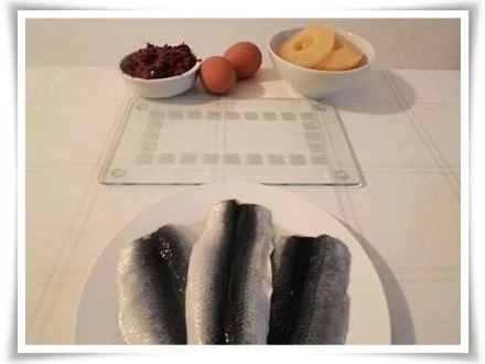 Bismarckhering mit Ei und raffiniertem Türmchen (ړײ) - Rezept - Bild Nr. 4