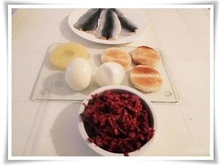 Bismarckhering mit Ei und raffiniertem Türmchen (ړײ) - Rezept - Bild Nr. 7