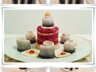 Bismarckhering mit Ei und raffiniertem Türmchen (ړײ) - Rezept - Bild Nr. 16