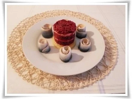 Bismarckhering mit Ei und raffiniertem Türmchen (ړײ) - Rezept - Bild Nr. 17