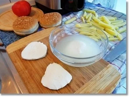 Hausgemachte Hamburger mit Pommes (ړײ) - Rezept - Bild Nr. 5