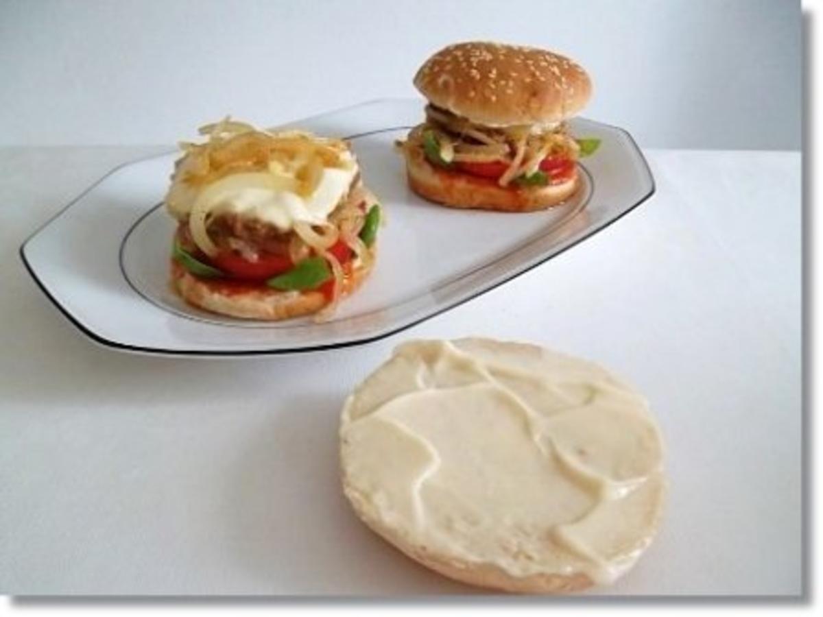 Hausgemachte Hamburger mit Pommes (ړײ) - Rezept - Bild Nr. 15