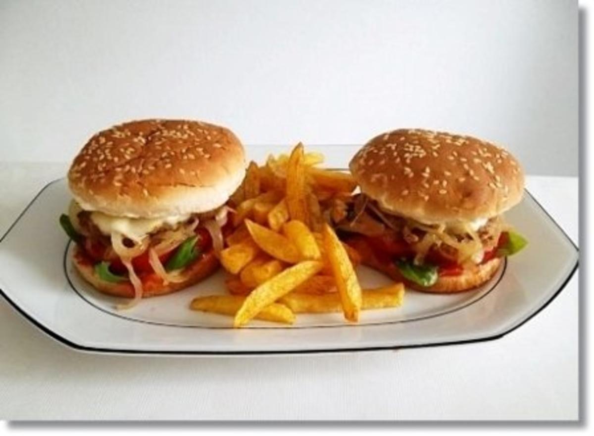 Hausgemachte Hamburger mit Pommes (ړײ) - Rezept - Bild Nr. 20