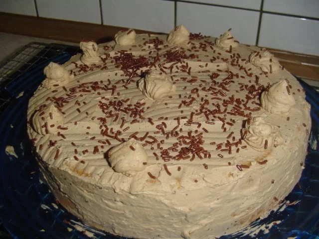 Rezept: Mokka- Sahne- Torte Mokka- Sahne- Torte - Rezept