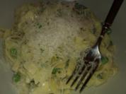 Tagliatelle mit Seidentofu-Erbsen-Soße - Rezept