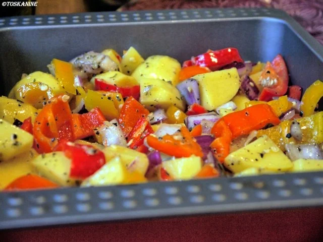 Piccata von der Hähnchenbrust mit Ofengemüse - Rezept - Bild Nr. 6