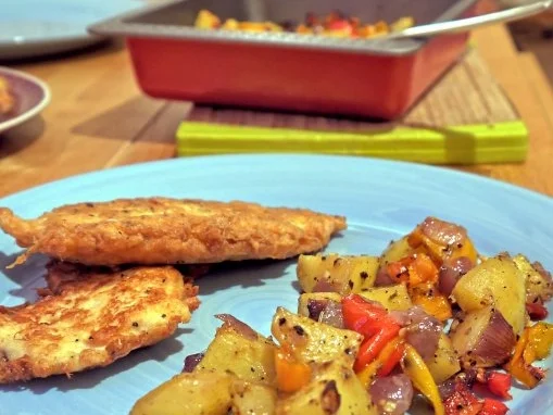 Piccata von der Hähnchenbrust mit Ofengemüse - Rezept - Bild Nr. 13