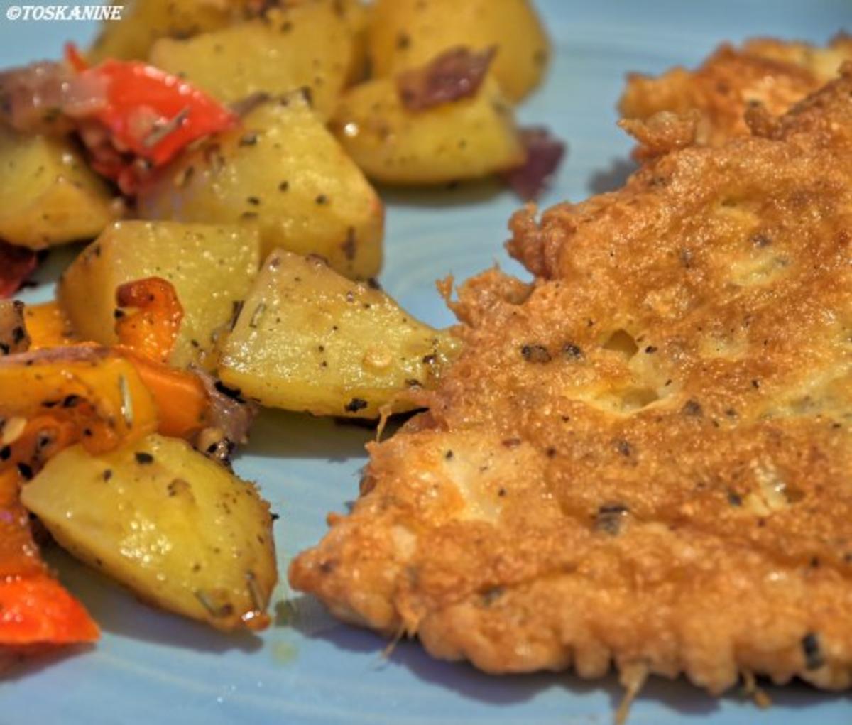 Bilder für Piccata von der Hähnchenbrust mit Ofengemüse - Rezept