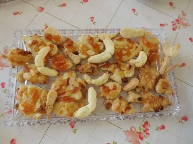 Plätzchen: Mandelkekse mit Aprikosen-Mandel-Krokant - Rezept - Bild Nr. 5