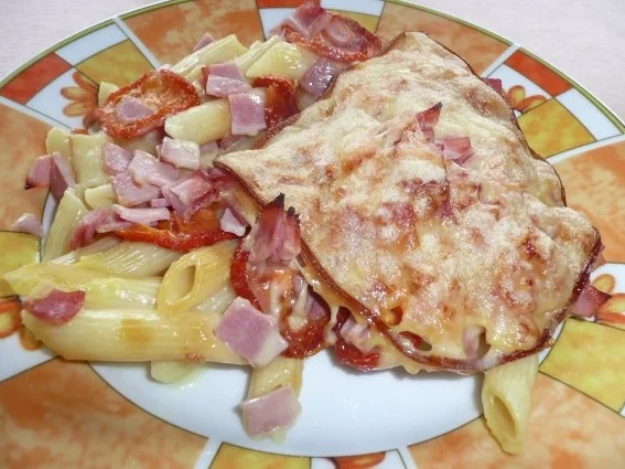 Nudelauflauf mit Kochschinken und Tomaten - Rezept - Bild Nr. 2