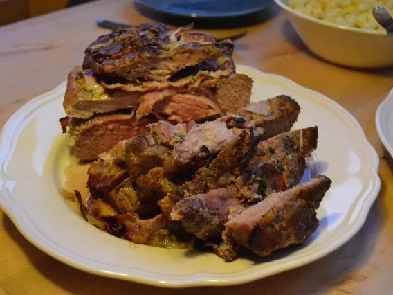 Rezept: Schichtbraten mit Kräutern und Bacon Bild Nr. 4 Schichtbraten mit Kräutern und Bacon - Rezept - Bild Nr. 4