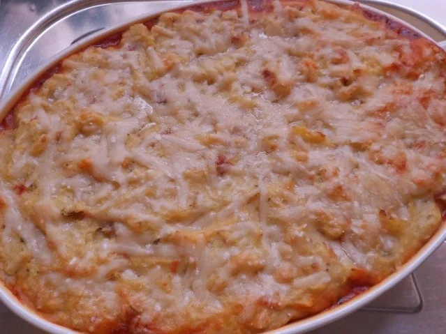 Auflauf/Gratin: Mediterranes Wurstgulasch überbacken mit Parmesan-Kartoffelpüree - Rezept - Bild Nr. 20