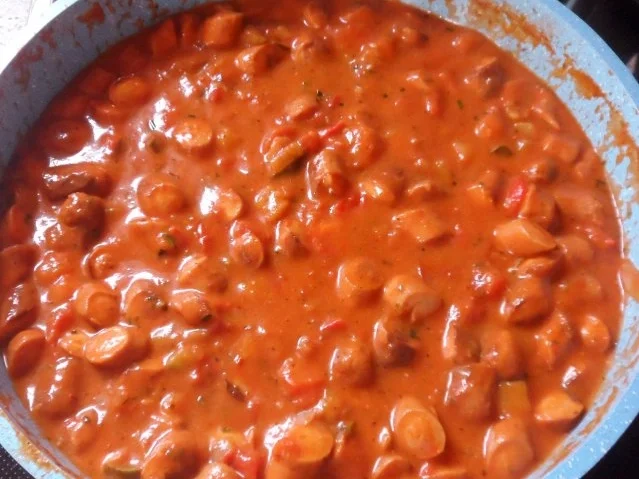 Auflauf/Gratin: Mediterranes Wurstgulasch überbacken mit Parmesan-Kartoffelpüree - Rezept - Bild Nr. 16