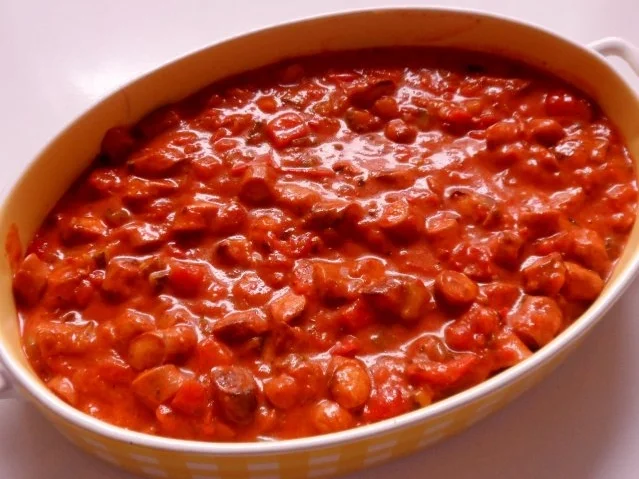 Auflauf/Gratin: Mediterranes Wurstgulasch überbacken mit Parmesan-Kartoffelpüree - Rezept - Bild Nr. 17