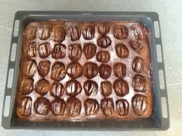 Apfelkuchen auf dem Backblech - Rezept