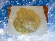 Rezept: Fisch . Lachs mit Porree - Apfel - Gemüse Fisch . Lachs mit Porree - Apfel - Gemüse - Rezept