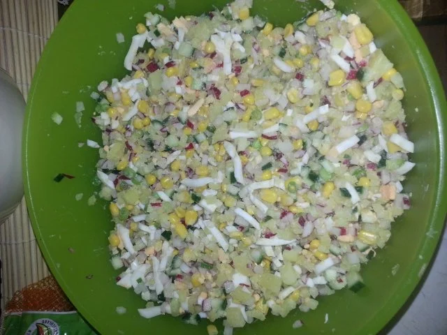 Rezept: Schichtsalat russisch Bild Nr. 3 Schichtsalat russisch - Rezept - Bild Nr. 3