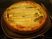 Spargel-Quiche grün, weiß - Rezept
