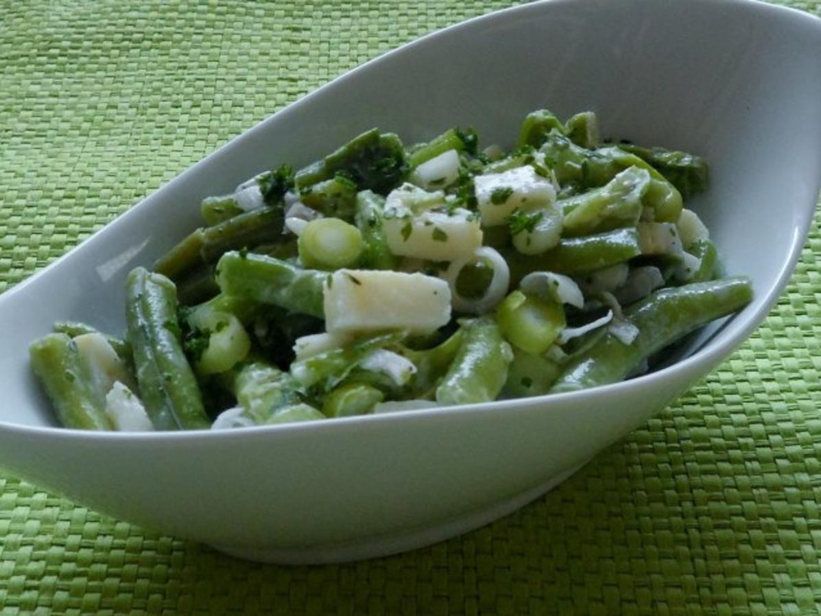 Salat: Frühlingsfrischer Apfel-Bohnen-Salat mit Zitronen-Sahne-Dressing ...