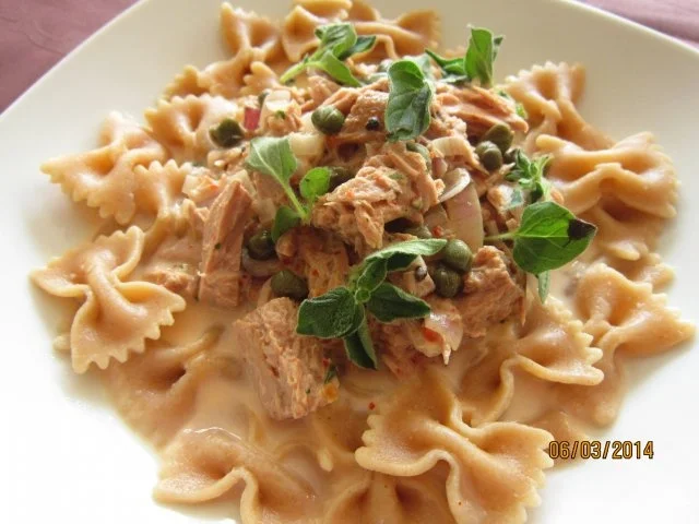 Farfalle mit Tunfisch - Rezept